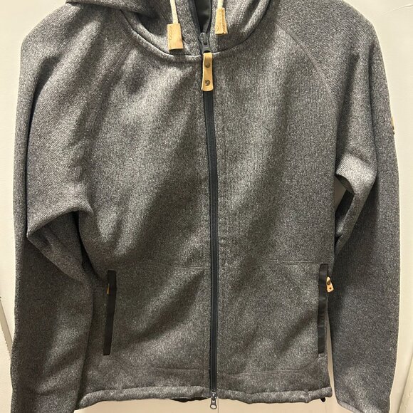Fjallraven Övik Fleece Hoodie W (Medium) in Dark Grey - Picture 3 of 4